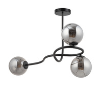 Lampa sufitowa kule czarno-szara Sigma Lighting VENA 3 33680