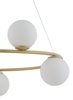 Lampa wisząca żyrandol kule złoto-beżowa Sigma Lighting GAMA KOŁO 5 33381