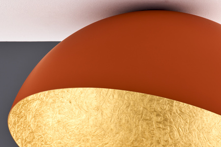 Plafon kopuła ceglany_złoty Sigma Lighting SFERA 50 41518