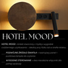HOTEL MOOD - kinkiet  z włącznikami A czarny/brąz 41364