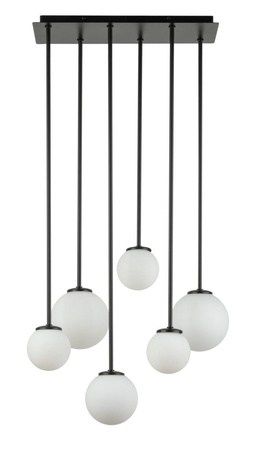 Plafon żyrandol kulki szary Sigma Lighting - TULIA 6 długi 33499