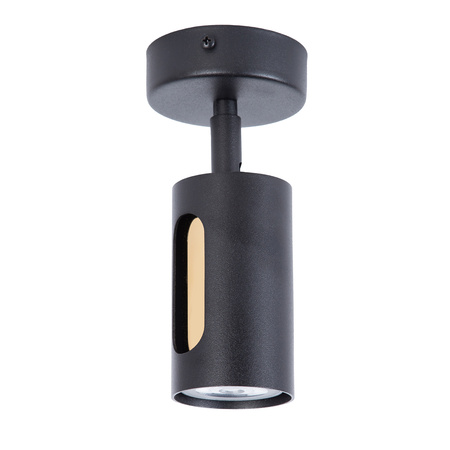 FLOW 1 kinkiet czarny/złoty 41216