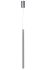 Lampa wisząca tuba rurka srebrna Sigma Lighting SOPEL 1 Prosty 33148
