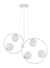 Lampa wisząca okręgi kule biała Sigma Lighting - AQUA 5 zwis podwójny 33478