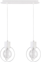 Lampa wisząca druciana biała Sigma Lighting Aura Koło 2 31100