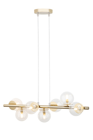 Lampa wisząca AVOLA zwis kulki 7 złote/transparentne 40800