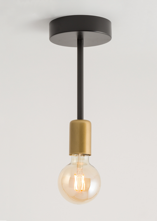 Plafon loftowy czarno-złoty Sigma Lighting GINO 1 32376