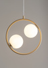 Lampa wisząca ring kula złoto-beżowa Sigma Lighting AQUA 2 33412