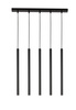 Lampa wisząca rurki sople czarna Sigma Lighting SOPEL 5 PROSTY 33615