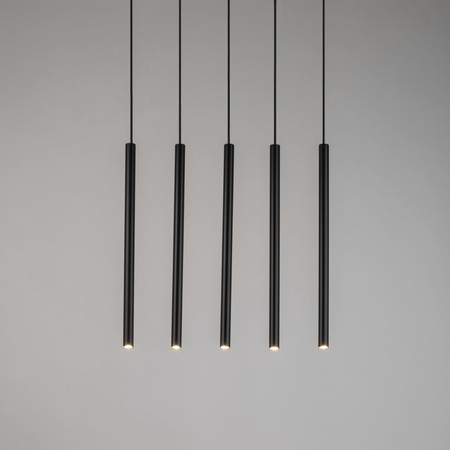Lampa wisząca rurki sople czarna Sigma Lighting SOPEL 5 PROSTY 33615