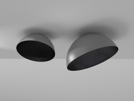 Plafon kopuła srebrno-czarny Sigma Lighting SFERA 50 32457