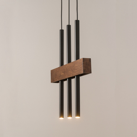 Lampa wisząca sople ze sklejką Sigma Lighting - BLAKE 3 33444