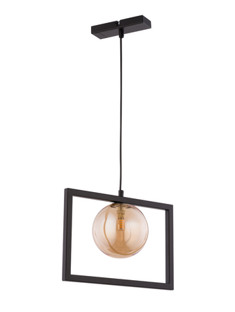 Lampa wisząca szklana bursztynowa Sigma Lighting COSMIC 1 32130