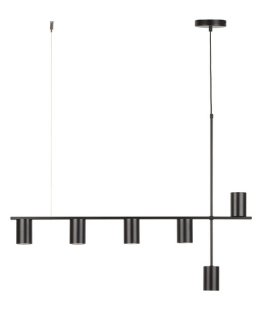 Lampa wisząca z reflektorami czarna Sigma Lighting VENDO 6 33695