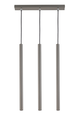 Lampa wisząca rurki sople srebrna Sigma Lighting SOPEL 3 PROSTY 33400