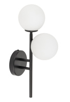 Kinkiet mleczne kule czarny Sigma Lighting KORAL 33649