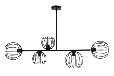 Lampa sufitowa druciana czarna Sigma Lighting MADAM 5 32368