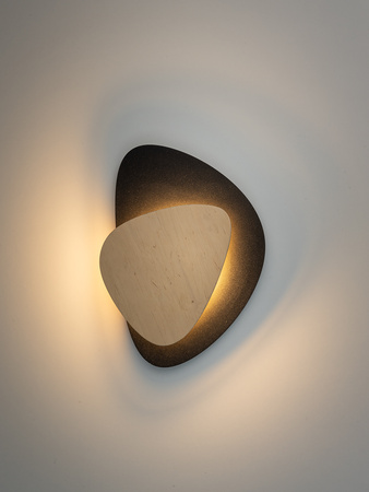 PEDRA kinkiet czarny/brzoza 40868