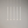 Lampa wisząca rurki sople biała Sigma Lighting SOPEL 5 PROSTY 33616