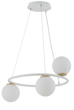 Lampa wisząca kule ring biała Sigma Lighting GAMA KOŁO 3 33384