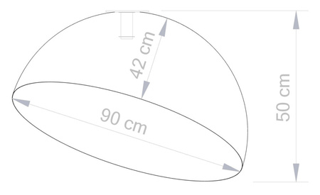 Plafon kopuła złoty Sigma Lighting SFERA 90 32475