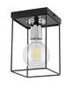 Plafon loftowy klatka VOX 1 czarno-srebrny SIGMA LIGHTING 40698