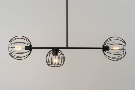 Lampa sufitowa druciana czarna Sigma Lighting MADAM 3 32366