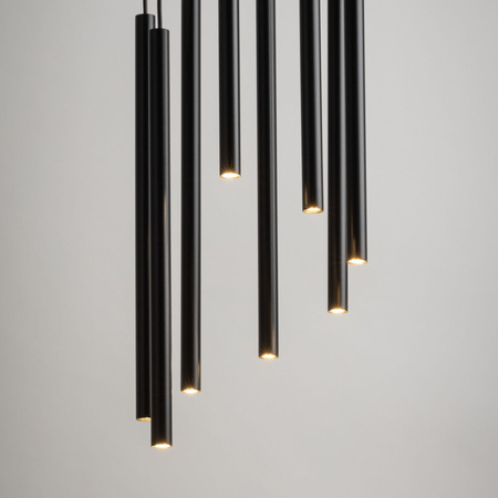 Lampa wisząca sople czarna Sigma Lighting SOPEL 8 koło 33628