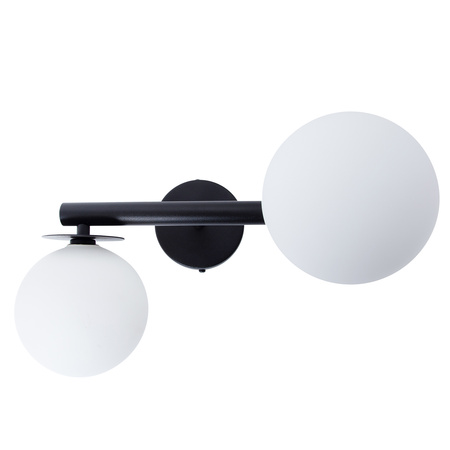AVOLA kinkiet 2 czarny/biały 41486