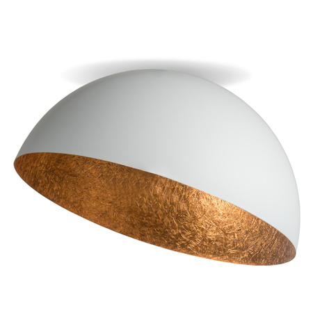 Plafon kopuła biało-miedziany Sigma Lighting SFERA 50 32461