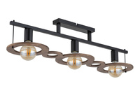 Plafon boho czarno-brązowy Sigma Lighting COFFEE 3 plafon 32488