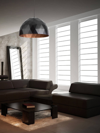 Lampa wisząca DIAMENT czarno-miedziany L Sigma Lighting 31368