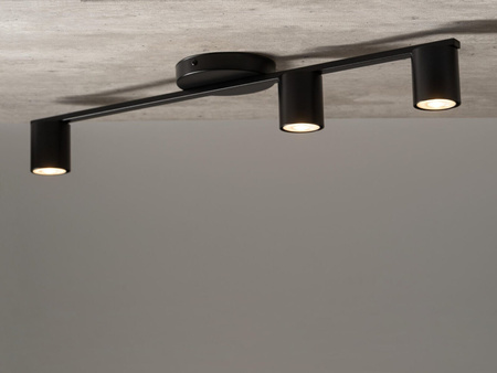 Plafon spot potrójny czarny Sigma Lighting SKY 3 33433