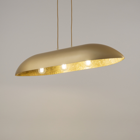 Lampa wisząca z żywicy złota Sigma Lighting Gondola L 40640