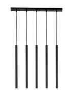 Lampa wisząca rurki sople czarna Sigma Lighting SOPEL 5 PROSTY 33615