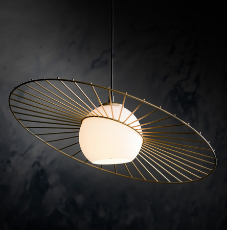 Lampa wisząca druciana złota Sigma Lighting SOL 3 32180