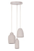 NORA 3 lampa wisząca ceramiczna beż 41372