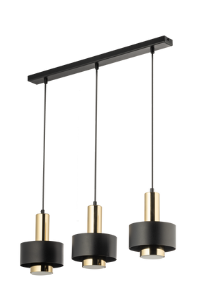 Lampa wisząca metalowa czarno - złota Sigma Lighting RIF LUX 3 40720