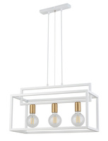 Lampa wisząca loft metalowa biało-złota Sigma Lighting VIGO 3 32442