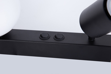 TAVIRA kinkiet czarny 1+1 41259