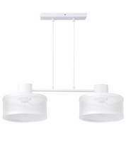 Lampa wisząca metalowa siatka biała Sigma Lighting BONO 2 31903