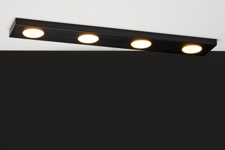 HERO 4 plafon prostokąt CZARNY 41503