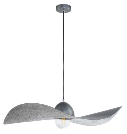 Lampa wisząca kapelusz srebrna Sigma Lighting KAPELLO L FI76 32336