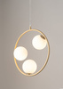 Lampa wisząca ring kula złoto-beżowa Sigma Lighting AQUA 3 33415