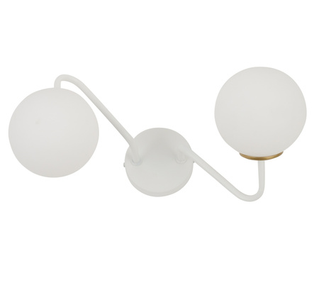 Kinkiet klosze kule biało-złoty Sigma Lighting ZIGZAG 2 33308