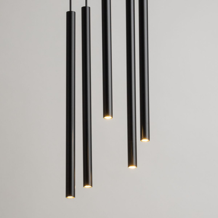 Lampa wisząca sople czarna Sigma Lighting SOPEL 5 koło 33625