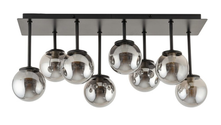 Plafon żyrandol kulki szary Sigma Lighting - TULIA 8 krótki 33496