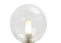 Klosz kulka TRANSPARENTNY 12cm (S) szklany nakręcany G9