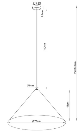 Lampa wisząca Vesuvio szary/złoty M 3xE27 41048