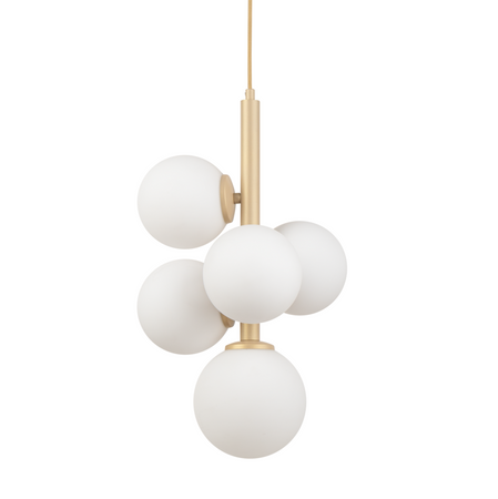 Lampa wisząca kule Sigma Lighting - PERLA 5 złoty beż 33607